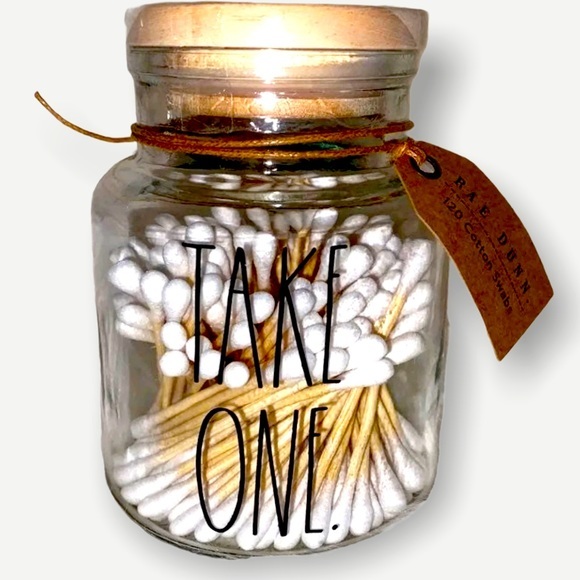 Rae Dunn Other - Rae Dunn cotton swap take one glass jar NWT